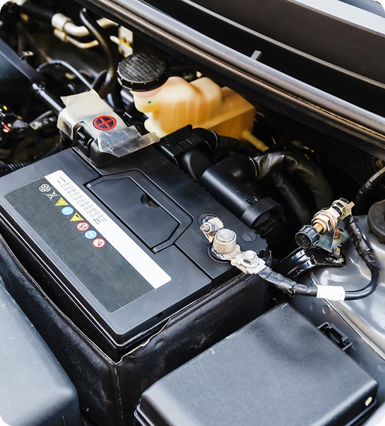 Fahrzeugbatterie und Elektronik